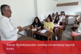 kemer belediyesinden ucretsiz universiteye hazirlik kursu EikA2OIV