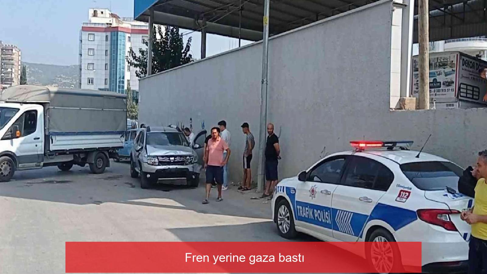Fren yerine gaza bastı