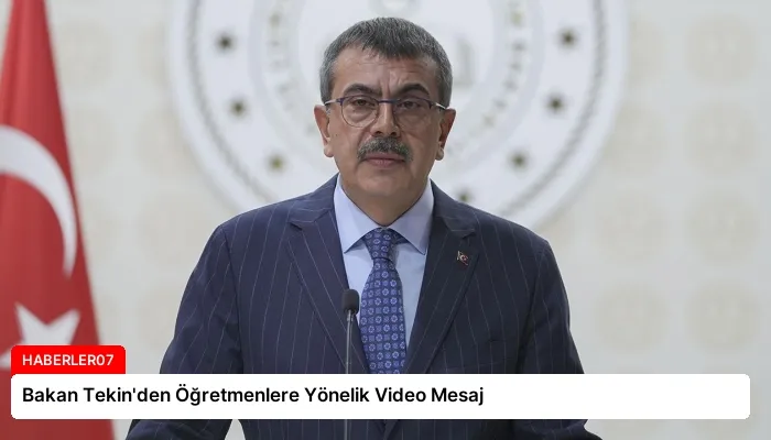 Bakan Tekin’den Öğretmenlere Yönelik Video Mesaj