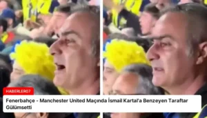 Fenerbahçe – Manchester United Maçında İsmail Kartal’a Benzeyen Taraftar Gülümsetti