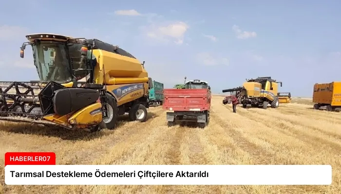 Tarımsal Destekleme Ödemeleri Çiftçilere Aktarıldı