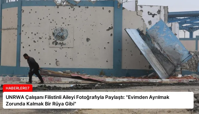 UNRWA Çalışanı Filistinli Aileyi Fotoğrafıyla Paylaştı: “Evimden Ayrılmak Zorunda Kalmak Bir Rüya Gibi”
