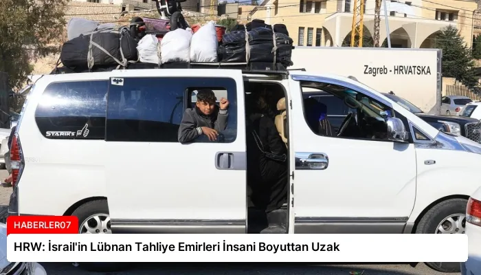 HRW: İsrail’in Lübnan Tahliye Emirleri İnsani Boyuttan Uzak