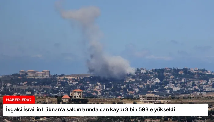 İşgalci İsrail’in Lübnan’a saldırılarında can kaybı 3 bin 593’e yükseldi