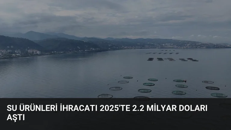 Su Ürünleri İhracatı 2025’te 2.2 Milyar Doları Aştı