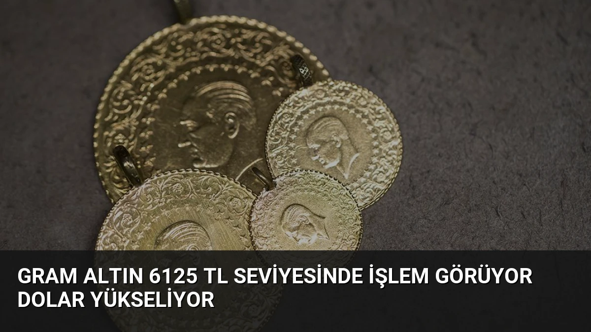 Gram Altın 6125 TL Seviyesinde İşlem Görüyor Dolar Yükseliyor