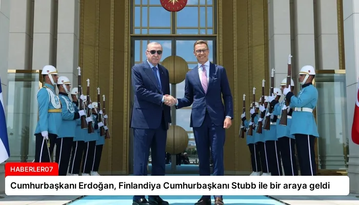 Cumhurbaşkanı Erdoğan, Finlandiya Cumhurbaşkanı Stubb ile bir araya geldi