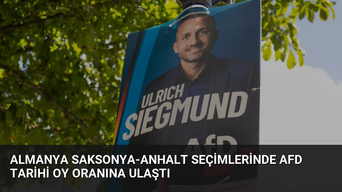 Almanya Saksonya-Anhalt Seçimlerinde AfD Tarihi Oy Oranına Ulaştı