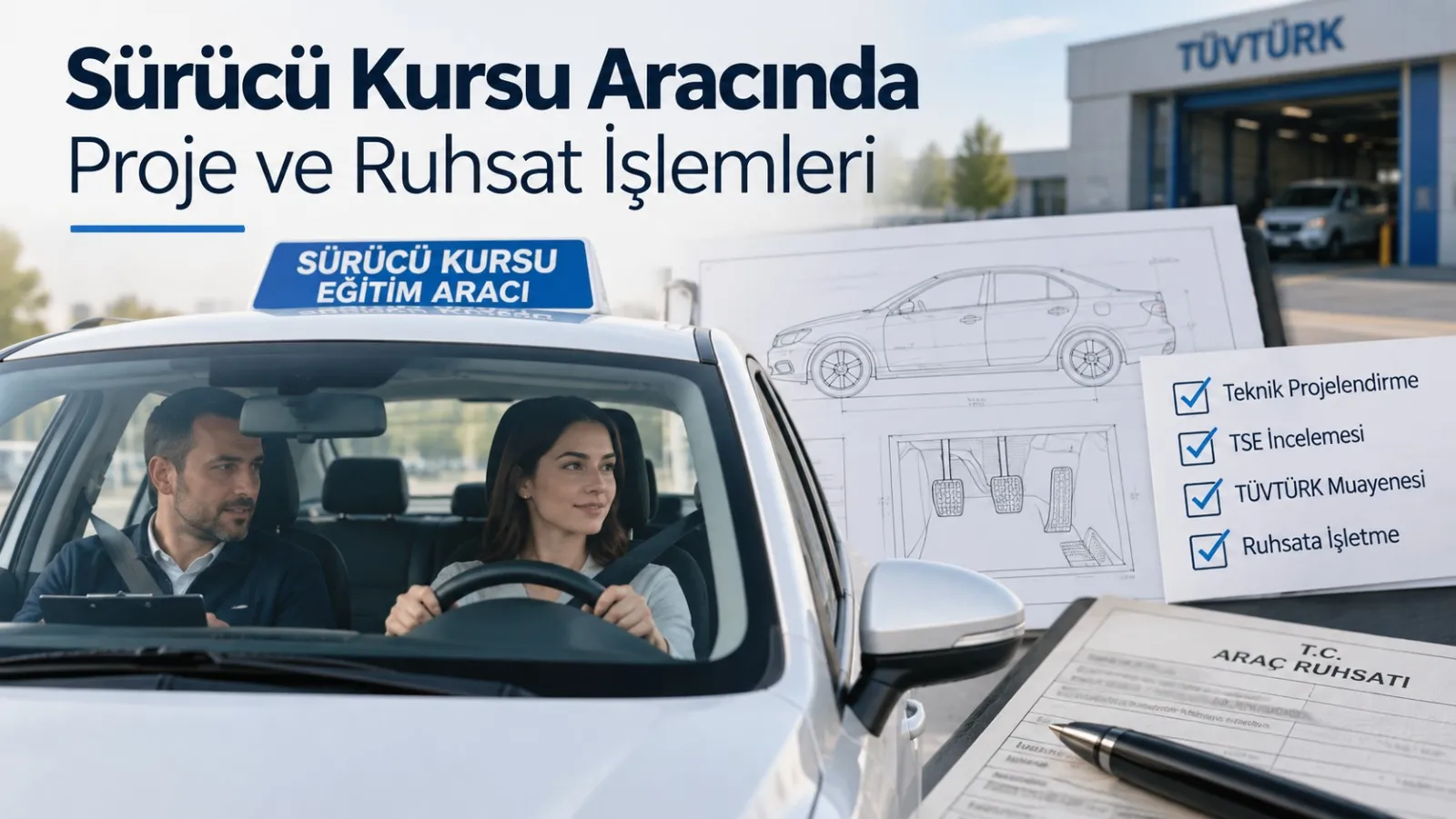 Sürücü Kursu Aracında Proje ve Ruhsat İşlemleri