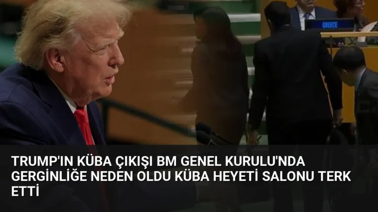 Trump’ın Küba Çıkışı BM Genel Kurulu’nda Gerginliğe Neden Oldu Küba Heyeti Salonu Terk Etti