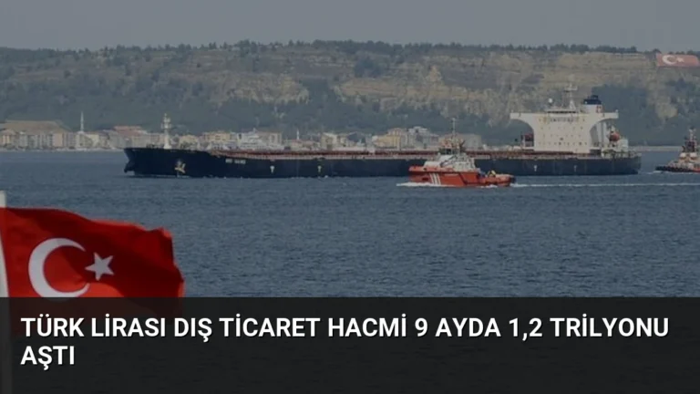 Türk Lirası Dış Ticaret Hacmi 9 Ayda 1,2 Trilyonu Aştı